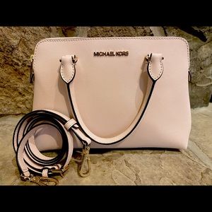Michael Kors Idina Small Satchel Powder Blush